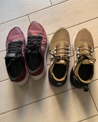 Due paia Nike e Puma