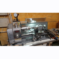 Mini tornio per metallo + pezzi extra