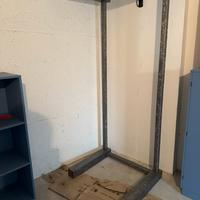 Tavolo in ferro + lastra di vetro