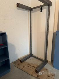 Tavolo in ferro + lastra di vetro