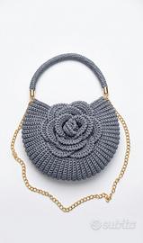 🌹 Splendide Borse a Rosa in Crochet Fatte a Mano