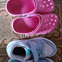 Scarpe ginnastica32, ciabatte32,ciabatte mare 31-3