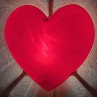 Lampada a forma di cuore