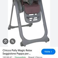 Lettino,seggiolone e lettino da viaggio