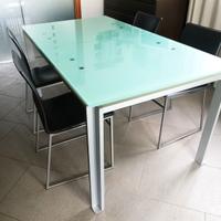 Tavolo allungabile BONTEMPI CASA  vetro temperato