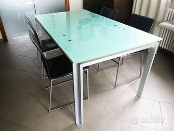 Tavolo allungabile BONTEMPI CASA  vetro temperato