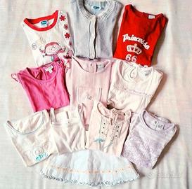 Set 10 pezzi bambina taglia 2/3 anni