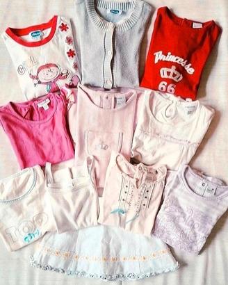 Set 10 pezzi bambina taglia 2/3 anni