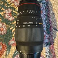 Sigma 70-300 ef DG macro f4 attacco canon