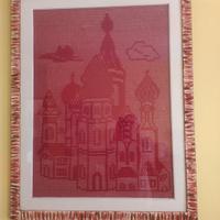 quadro all'uncinetto della piazza Rossa 