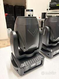 LUCI DJ - 4 TESTE MOBILI BEAM 100 W+FLIGHCASE