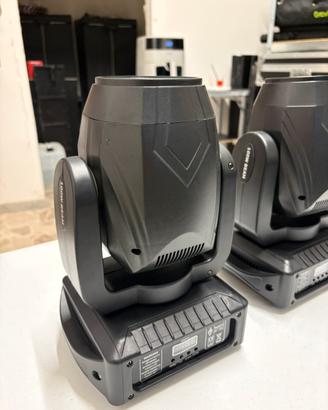 LUCI DJ - 4 TESTE MOBILI BEAM 100 W+FLIGHCASE