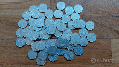 70 monete da 10 lire spighe
