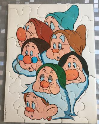 Puzzle WALT DISNEY e puzzle bianco Anni 80’ Vintag