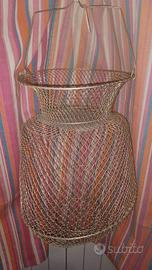 Reggi canne e Cestino per pesci in metallo