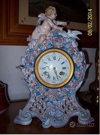 Orologio movimento Parigi in porcellana