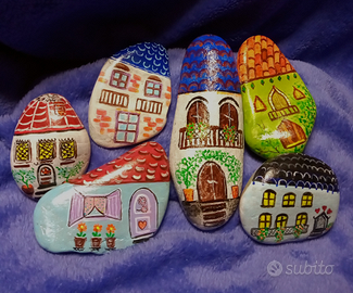 Pietre casette Dipinte a mano
