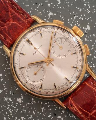 Cronografo Zenith anni 60 in oro 18 kt