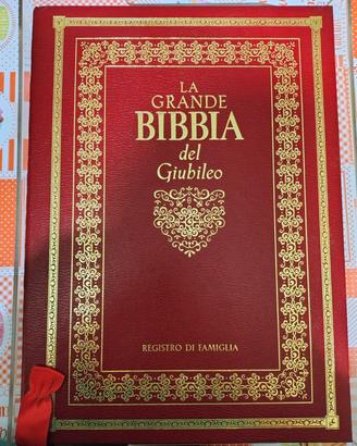La grande Bibbia del Giubileo e Registro famiglia
