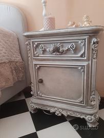 comodino shabby chic 