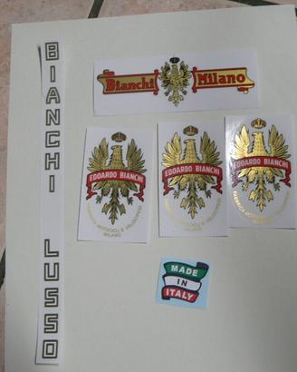 Serie completa adesivi per Bianchi LUSSO