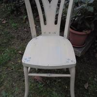 ANTICA SEDIA PROVENZALE DIPINTA A MANO