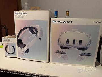 Meta Quest 3 128GB visore vr + accessori extra
