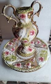 VASO VINTAGE ANNI 50 CON PIATTO