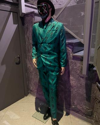 Cosplay Enigmista di Batman con maschera tg L
