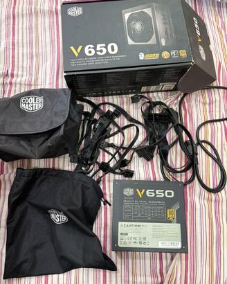 Alimentatore cooler master v650 80+ gold modulare