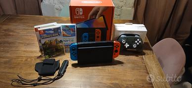 NINTENDO SWITCH OLED+controller e 3 giochi