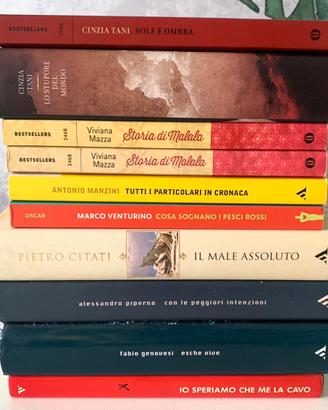 10 libri di autori italiani edizioni Mondadori