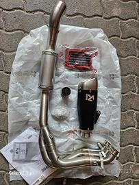 scarico completo akrapovic triumph trident 660 