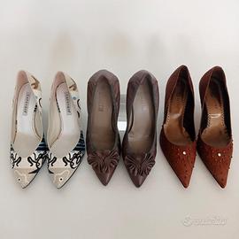 scarpe donna Made in Italy; Set di n. 3 paia