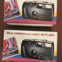 2 35 mm camera with Built-in flash