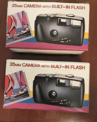 2 35 mm camera with Built-in flash