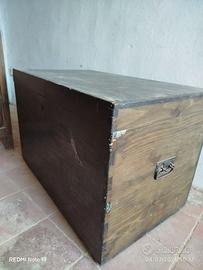 baule in legno, vintage