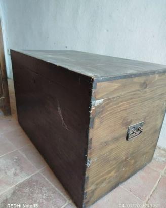 baule in legno, vintage