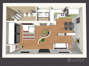 Monolocale a Como città posto auto-libero subito