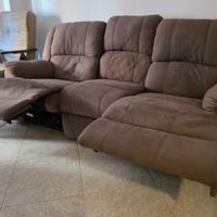 Divano 3 posti con 2 recliner elettrici