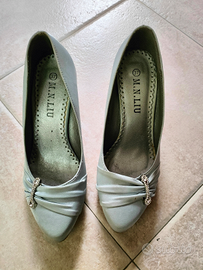 Scarpe décolleté argento