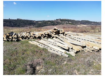 Pali di cemento per vigne e recinzioni