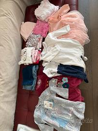Lotto abbigliamento bambina 9-12 mesi | aut inv