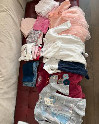 Lotto abbigliamento bambina 9-12 mesi | aut inv