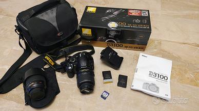Nikon D3100 con 18/55 e 55/200