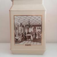 Barattolo ceramica vintage anni 80/90 Caffè Mauro