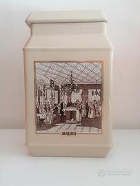 Barattolo ceramica vintage anni 80/90 Caffè Mauro