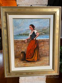 Quadro Quadro dipinto a olio 1992 copia unica