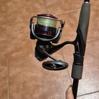 Canna da spinning più mulinello