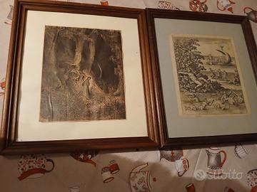 2 Quadri  con vecchie stampe 